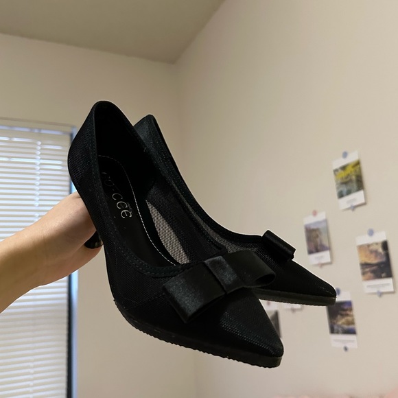 🖤Black bow mesh pumps🖤 - Picture 7 of 11